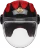 Мотошлем Guang Jet Speedrun V.2 (Black &amp; Ruby) 