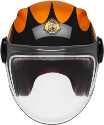 Мотошлем Guang Jet Speedrun V.2 (Black &amp; Tangerine)