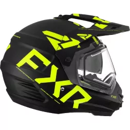 Шлем FXR Torque X Team Blk/Hi Vis W/ E Shield &amp; Sun Shade с подогревом