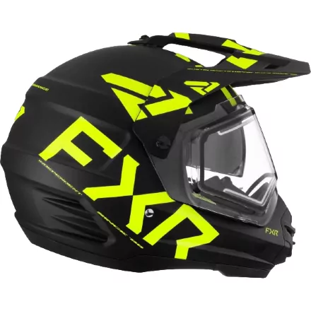 Шлем FXR Torque X Team Blk/Hi Vis W/ E Shield &amp; Sun Shade с подогревом
