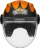 Мотошлем Guang Jet Speedrun V.2 (Carbon &amp; Tangerine)