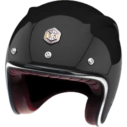 Мотошлем Guang Open Face Hematite Glossy