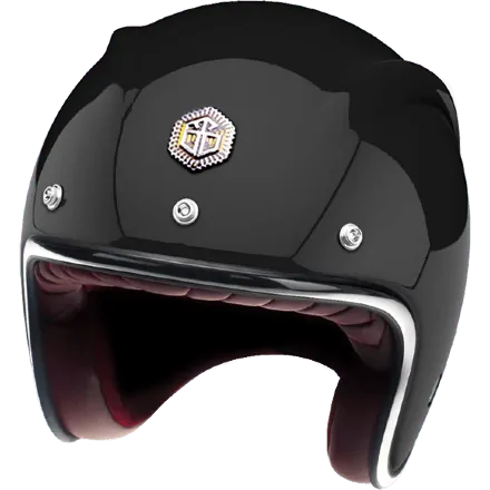 Мотошлем Guang Open Face Hematite Glossy