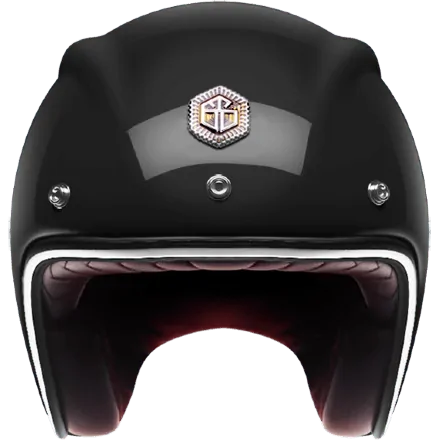 Мотошлем Guang Open Face Hematite Glossy