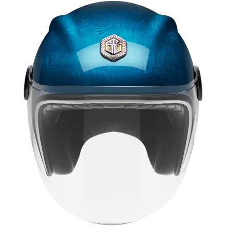 Мотошлем Guang Jet Pacifique Blue