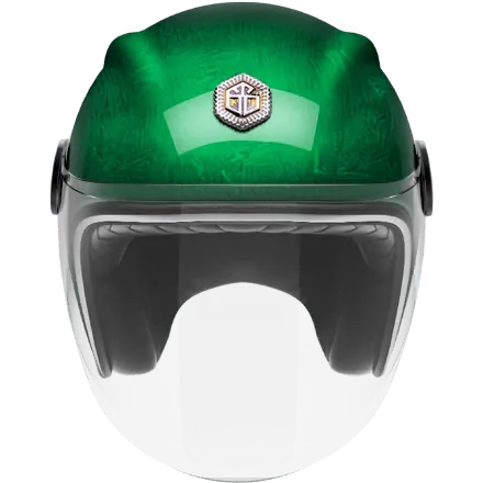 Мотошлем Guang Jet Pacifique Green