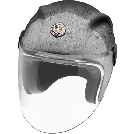 Мотошлем Guang Jet Pacifique Silver