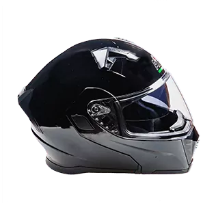 Шлем AiM JK906 Black Glossy с электрообогревом 