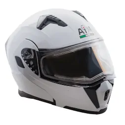 Шлем AiM JK906 White Glossy с электрообогревом  