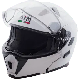 Шлем AiM JK906 White Glossy с электрообогревом  