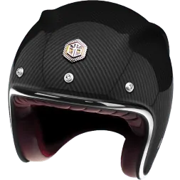 Мотошлем Guang Open Face Charbon Glossy