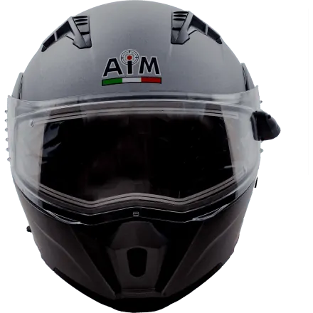Шлем AiM JK906 Grey Metal с электрообогревом   