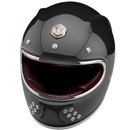 Мотошлем Guang Full Face Hematite Glossy