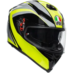 Мотошлем AGV K-5 S Multi Typhoon Black/Grey/Yellow