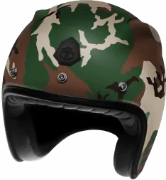 Мотошлем Guang Open Face Camo Classics Matte