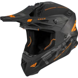 Шлем FXR Helium Race Div Black/Orange Quick Release