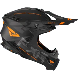 Шлем FXR Helium Race Div Black/Orange Quick Release