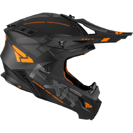 Шлем FXR Helium Race Div Black/Orange Quick Release