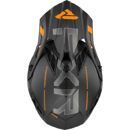 Шлем FXR Helium Race Div Black/Orange Quick Release