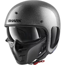 Мотошлем Shark S-Drak Fiber Blank Glitter Silver