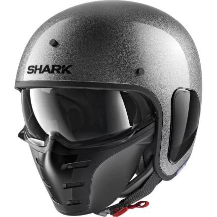 Мотошлем Shark S-Drak Fiber Blank Glitter Silver