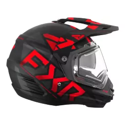 Шлем FXR Torque X Team Black/Red W/ E Shield &amp; Sun Shade с подогревом Quick Release