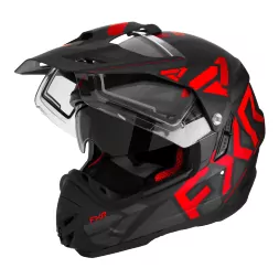 Шлем FXR Torque X Team Black/Red W/ E Shield &amp; Sun Shade с подогревом Quick Release