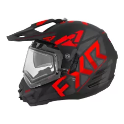 Шлем FXR Torque X Team Black/Red W/ E Shield &amp; Sun Shade с подогревом Quick Release