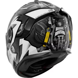 Мотошлем Shark Spartan GT Carbon Urikan, цвет Черный/Белый