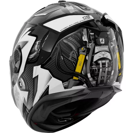 Мотошлем Shark Spartan GT Carbon Urikan, цвет Черный/Белый