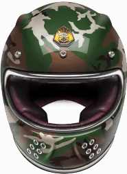 Мотошлем Guang Full Face Camo Classics Glossy