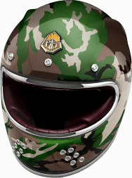 Мотошлем Guang Full Face Camo Classics Glossy