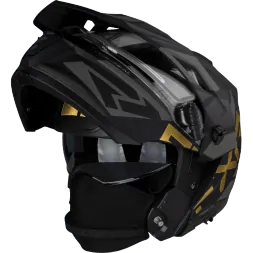 Шлем FXR Maverick X Black/Gold с подогревом 
