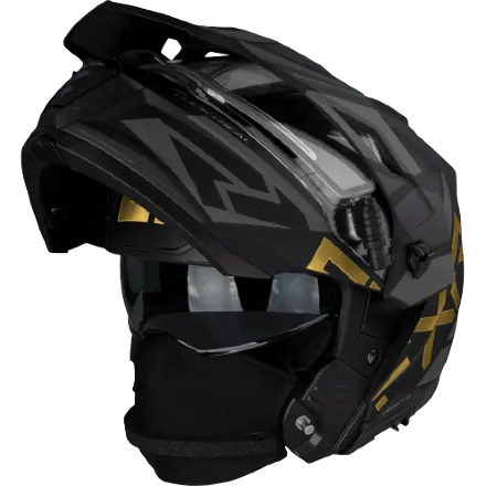 Шлем FXR Maverick X Black/Gold с подогревом 