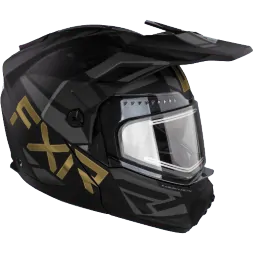 Шлем FXR Maverick X Black/Gold с подогревом 