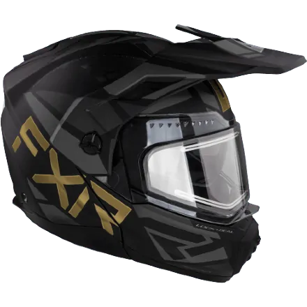 Шлем FXR Maverick X Black/Gold с подогревом 