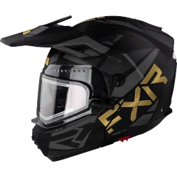 Шлем FXR Maverick X Black/Gold с подогревом 