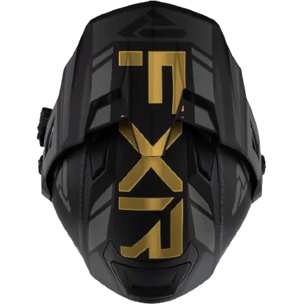 Шлем FXR Maverick X Black/Gold с подогревом 