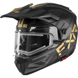 Шлем FXR Maverick X Black/Gold с подогревом 