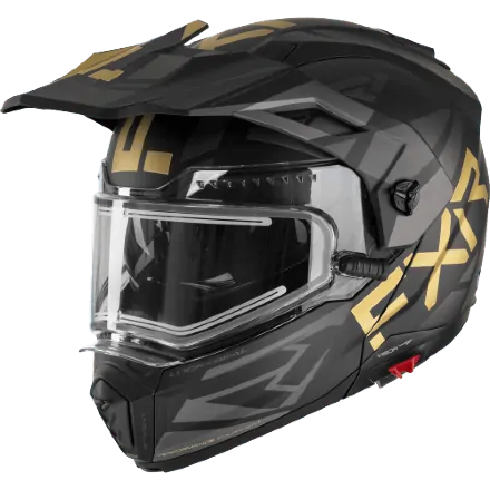 Шлем FXR Maverick X Black/Gold с подогревом 