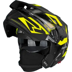 Шлем FXR Maverick X Black/Hi Vis  с подогревом 