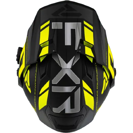 Шлем FXR Maverick X Black/Hi Vis  с подогревом 
