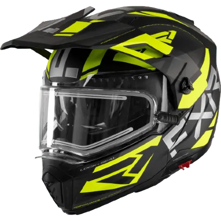 Шлем FXR Maverick X Black/Hi Vis  с подогревом 