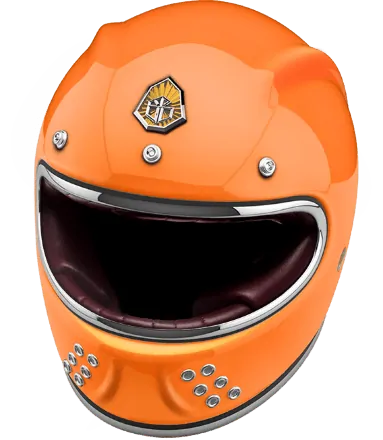 Мотошлем Guang Full Face Orange
