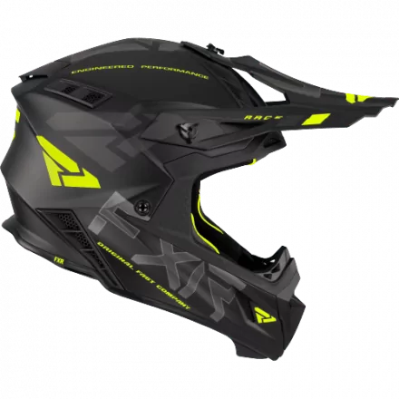 Шлем FXR Helium Race Div Black/Hi Vis Quick Release