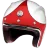 Мотошлем Guang Open Face Speedrun V.1 (Red &amp; White)