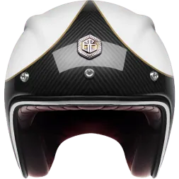 Мотошлем Guang Open Face Speedrun V.1 (Carbon &amp; White)
