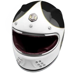 Мотошлем Guang Full Face Speedrun V.1 (White &amp; Black)