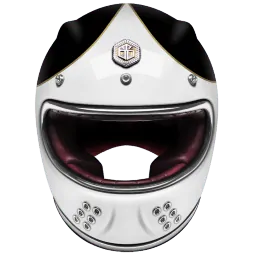 Мотошлем Guang Full Face Speedrun V.1 (White &amp; Black)