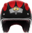 Мотошлем Guang Open Face Speedrun V.2 (Black &amp; Ruby)